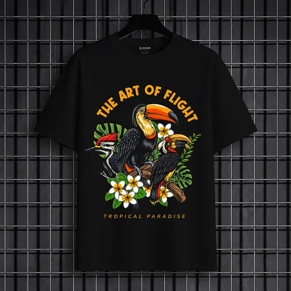 JUNGLE FLIGHT WOMEN'S OVERSIZED T-SHIRT